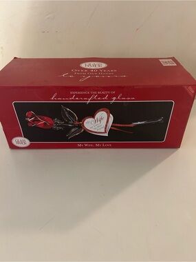 Glass Baron Red Rose, Wife,  7" new